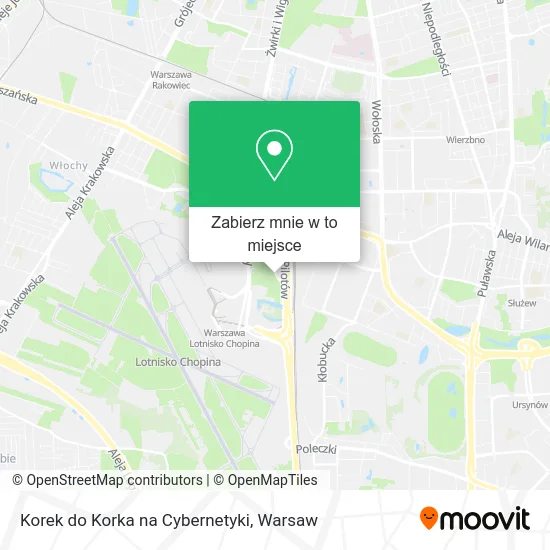 Mapa Korek do Korka na Cybernetyki
