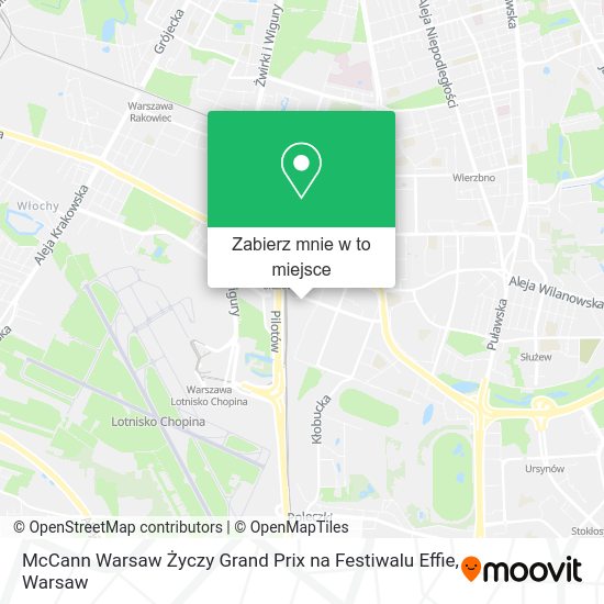 Mapa McCann Warsaw Życzy Grand Prix na Festiwalu Effie