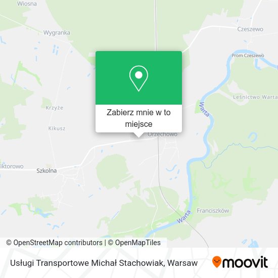 Mapa Usługi Transportowe Michał Stachowiak