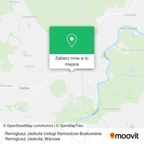 Mapa Remigiusz Jaskuła Usługi Remontow-Budowlane Remigiusz Jaskuła