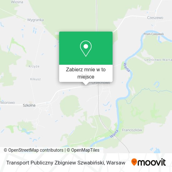 Mapa Transport Publiczny Zbigniew Szwabiński