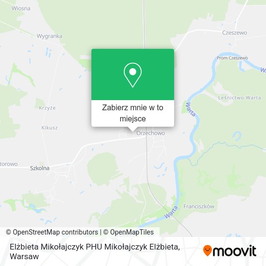 Mapa Elżbieta Mikołajczyk PHU Mikołajczyk Elżbieta