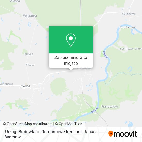 Mapa Usługi Budowlano-Remontowe Ireneusz Janas