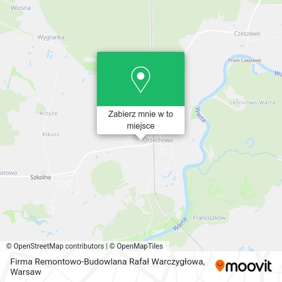 Mapa Firma Remontowo-Budowlana Rafał Warczygłowa