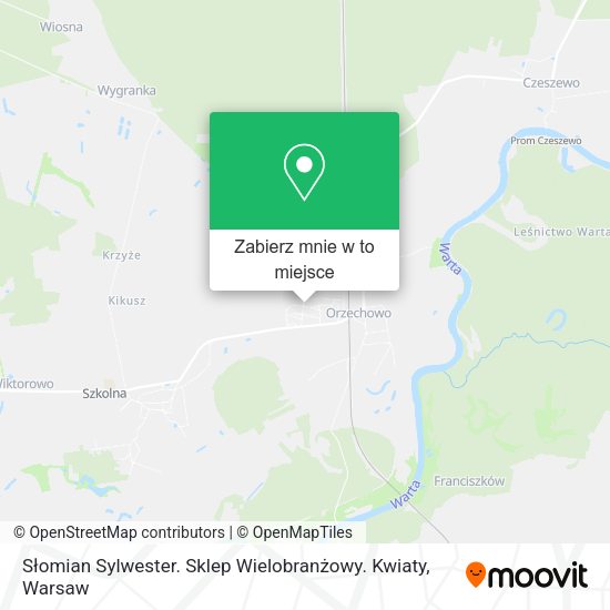 Mapa Słomian Sylwester. Sklep Wielobranżowy. Kwiaty