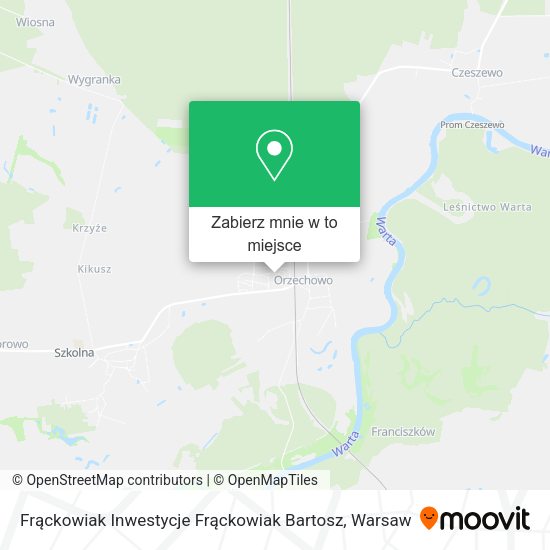 Mapa Frąckowiak Inwestycje Frąckowiak Bartosz