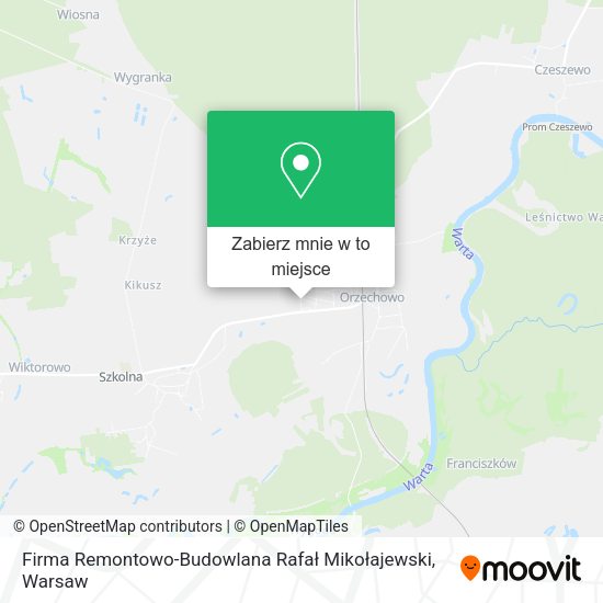 Mapa Firma Remontowo-Budowlana Rafał Mikołajewski