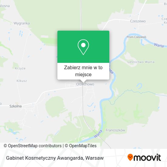 Mapa Gabinet Kosmetyczny Awangarda