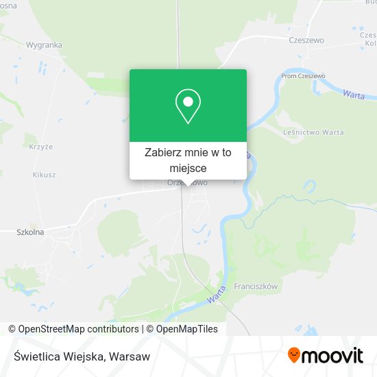 Mapa Świetlica Wiejska