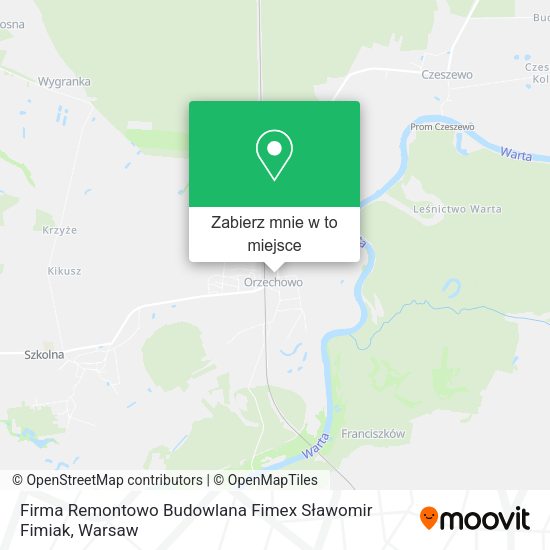 Mapa Firma Remontowo Budowlana Fimex Sławomir Fimiak