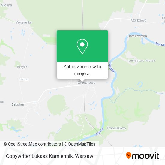 Mapa Copywriter Łukasz Kamiennik