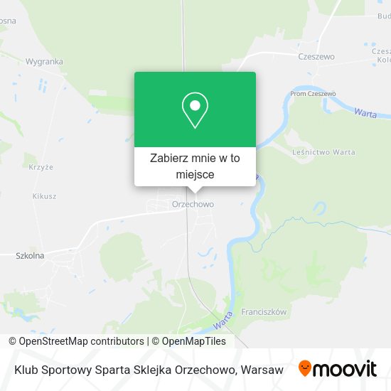 Mapa Klub Sportowy Sparta Sklejka Orzechowo