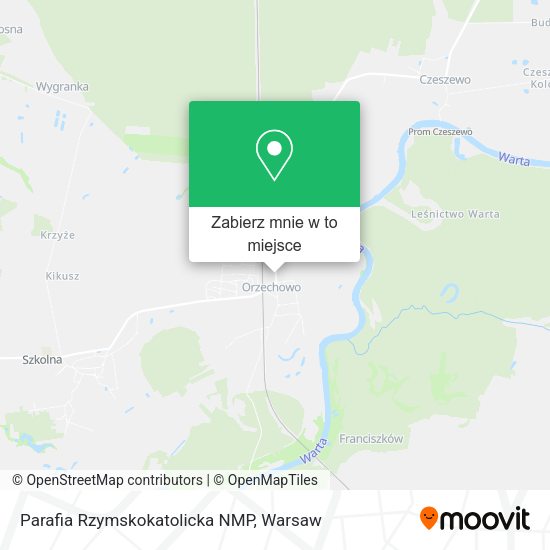 Mapa Parafia Rzymskokatolicka NMP