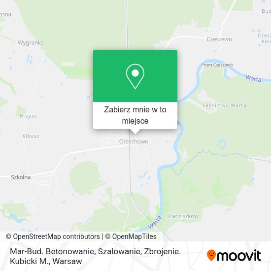 Mapa Mar-Bud. Betonowanie, Szalowanie, Zbrojenie. Kubicki M.