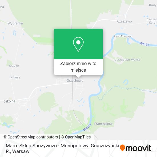 Mapa Maro. Sklep Spożywczo - Monopolowy. Gruszczyński R.