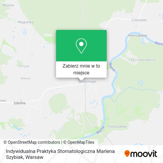 Mapa Indywidualna Praktyka Stomatologiczna Marlena Szybiak