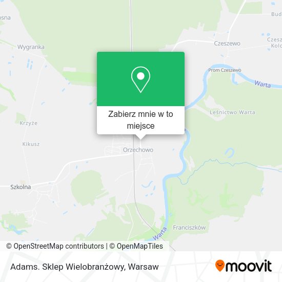 Mapa Adams. Sklep Wielobranżowy