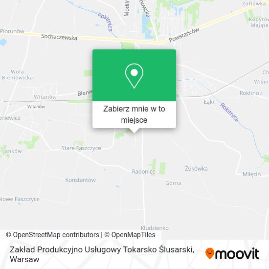 Mapa Zakład Produkcyjno Usługowy Tokarsko Ślusarski