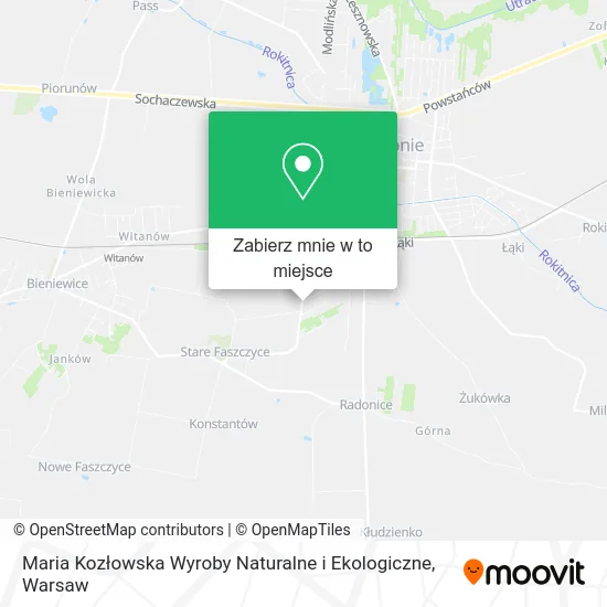 Mapa Maria Kozłowska Wyroby Naturalne i Ekologiczne