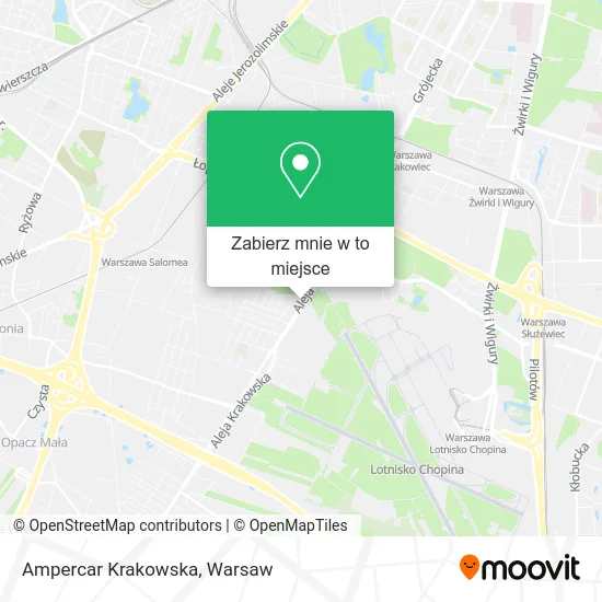 Mapa Ampercar Krakowska