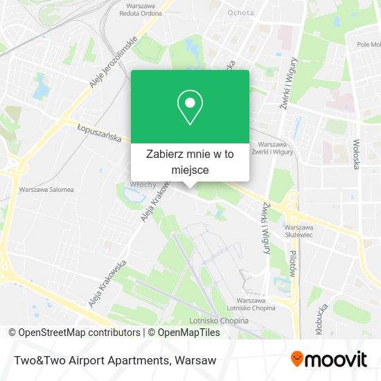 Mapa Two&Two Airport Apartments