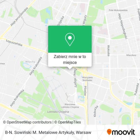 Mapa B-N. Sowiński M. Metalowe Artykuły