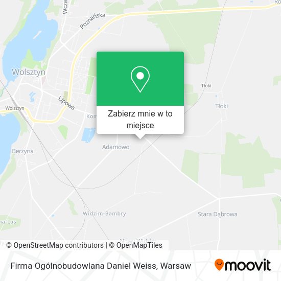 Mapa Firma Ogólnobudowlana Daniel Weiss