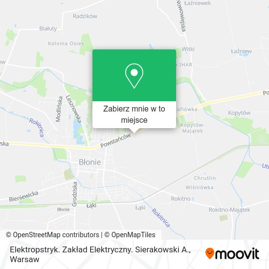 Mapa Elektropstryk. Zakład Elektryczny. Sierakowski A.