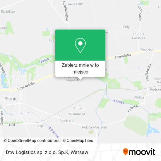 Mapa Dtw Logistics sp. z o.o. Sp.K