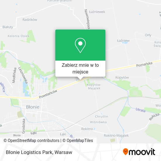 Mapa Błonie Logistics Park