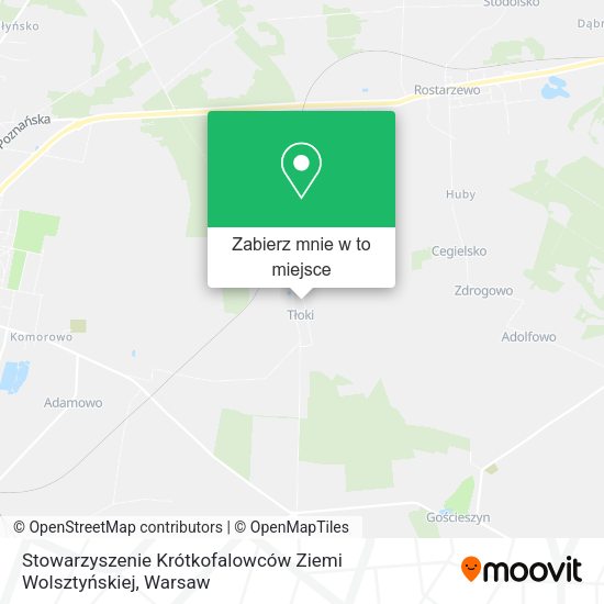 Mapa Stowarzyszenie Krótkofalowców Ziemi Wolsztyńskiej