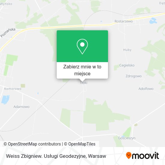 Mapa Weiss Zbigniew. Usługi Geodezyjne