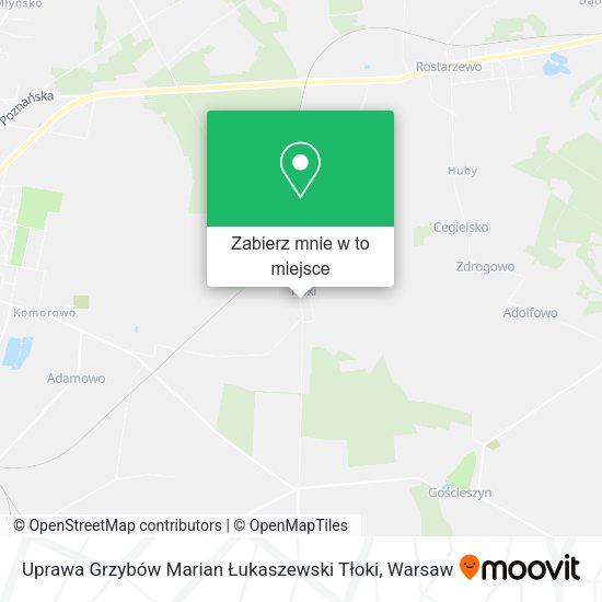 Mapa Uprawa Grzybów Marian Łukaszewski Tłoki