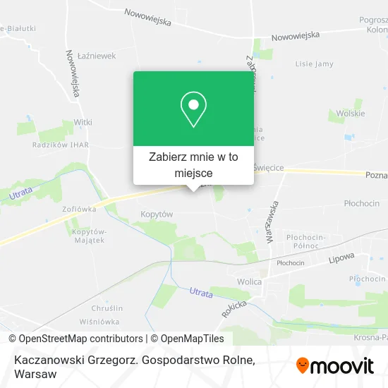 Mapa Kaczanowski Grzegorz. Gospodarstwo Rolne