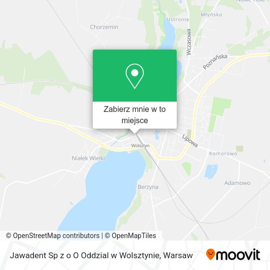 Mapa Jawadent Sp z o O Oddzial w Wolsztynie