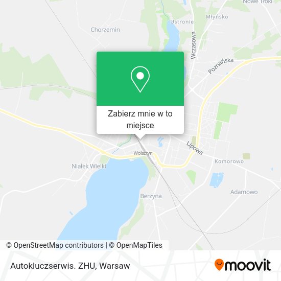 Mapa Autokluczserwis. ZHU