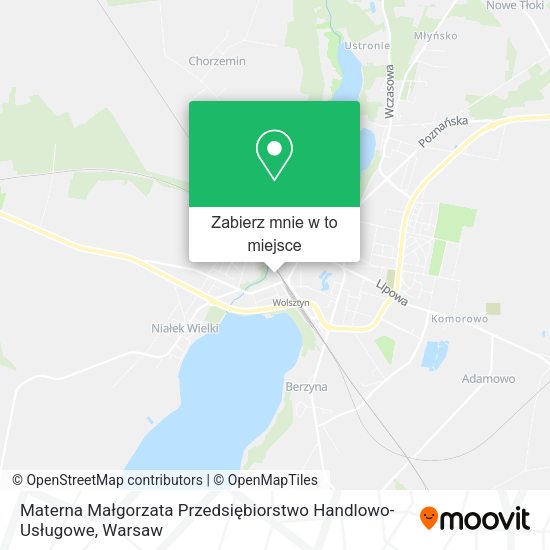 Mapa Materna Małgorzata Przedsiębiorstwo Handlowo-Usługowe