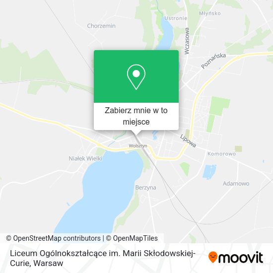Mapa Liceum Ogólnokształcące im. Marii Skłodowskiej-Curie