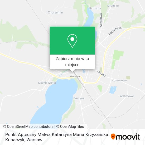 Mapa Punkt Apteczny Malwa Katarzyna Maria Krzyzanska Kubaczyk