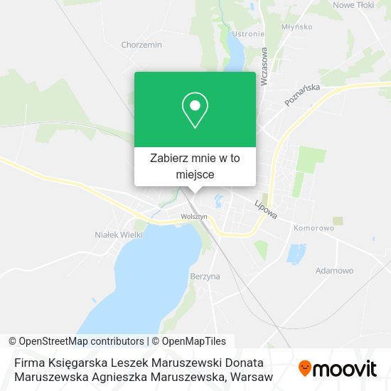 Mapa Firma Księgarska Leszek Maruszewski Donata Maruszewska Agnieszka Maruszewska