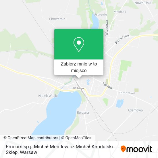 Mapa Emcom sp.j. Michał Mentlewicz Michał Kandulski Sklep