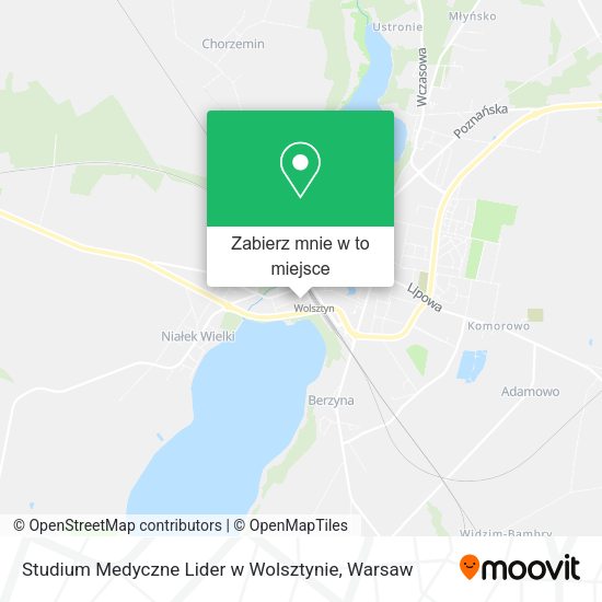 Mapa Studium Medyczne Lider w Wolsztynie