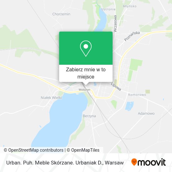 Mapa Urban. Puh. Meble Skórzane. Urbaniak D.