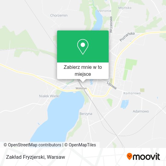 Mapa Zakład Fryzjerski