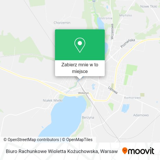 Mapa Biuro Rachunkowe Wioletta Kożuchowska