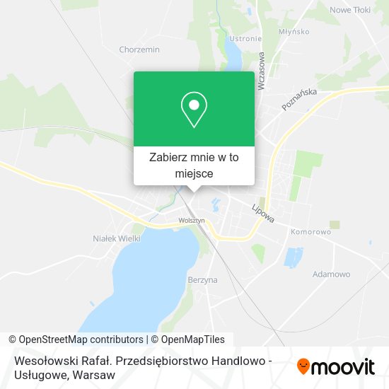 Mapa Wesołowski Rafał. Przedsiębiorstwo Handlowo - Usługowe