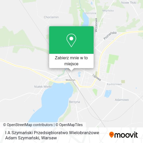 Mapa I A Szymański Przedsiębioratwo Wielobranżowe Adam Szymański