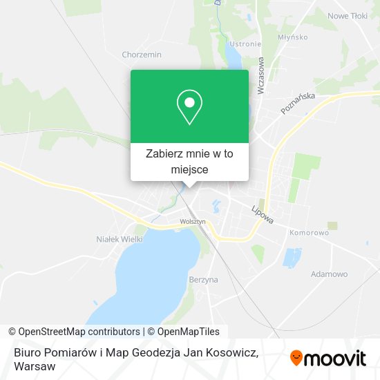 Mapa Biuro Pomiarów i Map Geodezja Jan Kosowicz