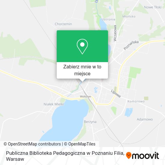 Mapa Publiczna Biblioteka Pedagogiczna w Poznaniu Filia