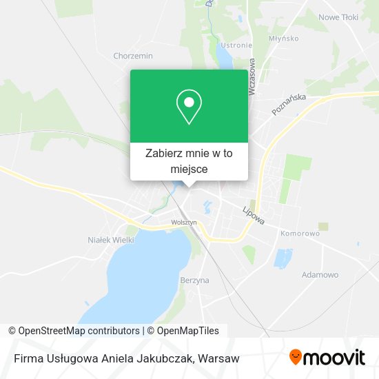 Mapa Firma Usługowa Aniela Jakubczak